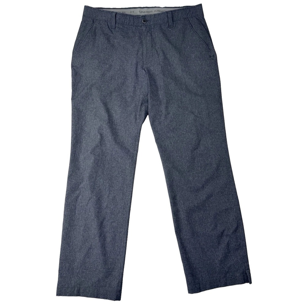 Under Armour Mens Golf Pants 38 x 32 Dark Gray Heathered Performance